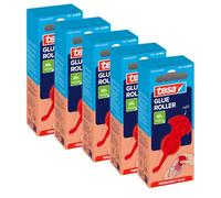 tesapack® Rodillo Adhesivo Permanente - Cartucho de Pegamento en Cinta - Multipack de 5 Cartuchos - Extra Fuerte - Recambio para Rodillo Adhesivo tesa® - 14 m x 8.4 mm