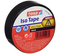 Tesa TS5619000008 - Cinta aislante, color negro