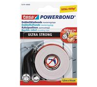 Tesa UK Powerbond - Cinta adhesiva de doble cara de espuma ultra fuerte (1,5 m x 19 mm)