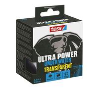 tesa Ultra Power Under Water Transparent - Cinta adhesiva impermeable - Para sellar piscinas, carpas y canalones - Fuerte adhesivo para reparaciones inclusive bajo el agua - 1 x rollo - 1,5 m x 50 mm