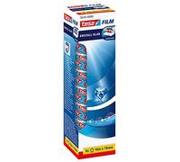 tesafilm Cristal Clear, Cinta Adhesiva Ultra Transparente, Alta Adhesión, Alta Resistencia a Roturas, 8 Rollos 10 m x 19 mm, Transparente