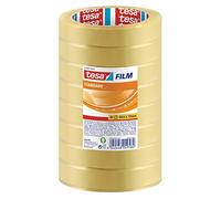 tesafilm standard - Cinta Adhesiva Multiuso Transparente para el Hogar, la Oficina y la Escuela - 66 m x 19 mm - 8 Piezas