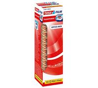 tesafilm transparente - Cinta Autoadhesiva Resistente al Paso del Tiempo y al Rompimiento - Cinta de Oficina con Fuerte Adhesión - 10 m x 12 mm - 12 Piezas