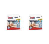tesamoll Silicona PREMIUM FLEXIBLE - Tira de Silicona Adhesiva para Sellar Brechas de Ventanas y Puertas - Blanco - 6 m x 8 mm x 7 mm (Paquete de 2)
