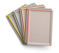 Tescoma 378828 Juego de 4 tablas de cortar 25 x 17 cm con soporte, recoge líquidos y acoplables, línea Compact