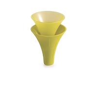 Tescoma 420594 - Embudos flexibles de silicona resistente, color verde, juego de 2 unidades, línea Presto