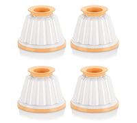 Tescoma 630590 Juego de 4 flaneras onduladas, De plástico, Color Blanco, Amarillo