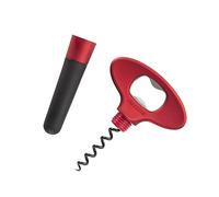 Tescoma 695422 Sacacorchos abrebotellas con quitapápsulas y tapón para botellas, línea Unovino