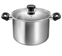 Tescoma 730824 Brava - Olla con tapa, 24 cm de diámetro, 7,0 l, acero inoxidable