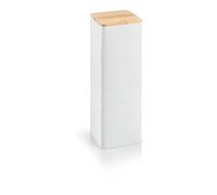 Tescoma 900841 - Bote de lata para alimentos, recipiente de metal con tapa de bambú, 10 x 10 x 28,5 cm