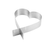 Tescoma Anillo ajustable para tartas en forma de corazón Delícia 623384