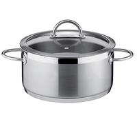 Tescoma Cacerola 16CM C/Tapa Vidrio Vision 1,5L, Plateado