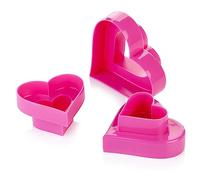 Tescoma Delicia - Cortapastas Doble corazón, 6 tamaños