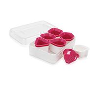 Tescoma Delicia Cortapastas Galletas Modernos, Plástico, Rosa, 22 x 14 x 4,60 cm, 6 Unidades