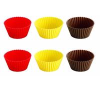 Tescoma Juego de de 6 moldes de Silicona, 7 cm, Multicolor