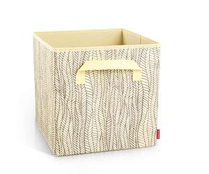 Tescoma Fancy Home - Caja, Tela, Color Crema, 30 x 30 x 30 cm
