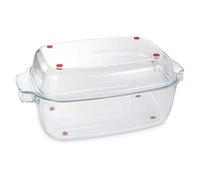 Tescoma GrandChef - Sartén rectangular con tapa de cristal, 40 x 26 cm