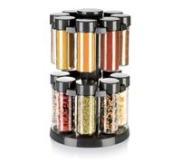 Tescoma JGO 16TARROS Especias C/SPT GIRATOR Season ANTRACI, Colores Variados, 18.3 x 18.3 x 29.3 cm