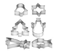 Tescoma JGO 6 Cortapastas Navidad EN Anilla Delicia, Metal, Plateado, 6