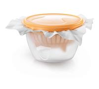 Tescoma JGO para Preparar Queso CREMOSO Della CASA, plastico, Trasparente/Giallo, 23x14.7x23 cm