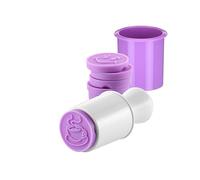 Tescoma Molde para galletas de silicona blanco y morado – 6 piezas