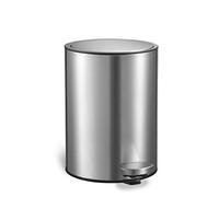 Tescoma President - Cubo de basura con pedal de acero inoxidable, plateado, 3 litros