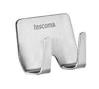Tescoma Presto Percha Doble, Acero Inoxidable, Gris, 15,5 x 7 x 1,8 cm