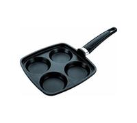 Tescoma SARTEN 4 CIRCULOS Premium 22x22CM, Negro, 22 cm