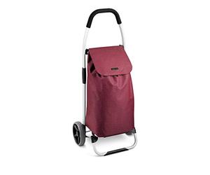 Tescoma Shop - Carro para la Compra, Metal/Tela sintética, Rojo, 45 x 11,2 x 50,4 cm