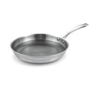 Tescoma Steelcraft 780560 Sartén de 30 cm de diámetro, de acero inoxidable, antiadherente, apta para cocinas de inducción, sin PFOA, línea SteelCRAFT
