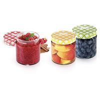 Tescoma TARROS DE CONSERVA 400 ML Della CASA, 3 PZS, Cristal, 26x9.5x10.5 cm, 3 Unidades