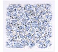 Teselas Para Mosaicos Azulejos de mosaico de cerámica de 100g, fragmentos irregulares azules, fabricación de mosaicos artísticos DIY for manualidades, Hobby creativo, decoración de pared del hogar(5)
