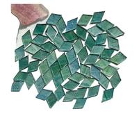 Teselas Para Mosaicos Azulejos de mosaico de vidrio transparente de 50 g, multicolor, for hacer mosaicos, manualidades, pasatiempos, arte, pared del hogar.(Color4)