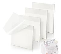 Teselife 200 Piezas Notas Transparentes para Libros, Notas Adhesivas Transparentes Autoadhesivas Sticky Notes Resistentes al Agua Escribir y Tomar Notas en Oficina Escuela Estudiantes