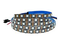 Tesfish 12V WS2815 Tira de luz LED, 2m RGB Señal Dual LED Píxeles Strip 120 LEDs IP30 Tiras LED Programable Direccionable Individualmente a Todo Color para DIY, Decoración Publicitaria