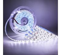 Tesfish 5m/rollo DC 24V 5050 Tira de LED de color blanco Impermeable IP65 300 LEDs Tira de LED de SMD 5050