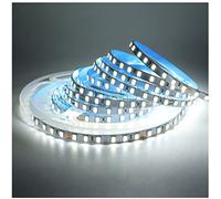 Tesfish Tira de Luz LED 24V, 5mm de Ancho Blanco 6000K 5M Tiras de Luces 2835 IP20 120 LEDs/M 600 LEDs en Total, Tiras para Dormitorio, Decoración de Cocina