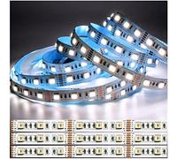 Tesfish Tiras de Luz LED 12V, 5 en 1 Chip Colores Mezclados Tiras 5 Metros RGB+CCT, RGB + Blanco + Blanco Cálido (2800K a 6500K) RGBCW SMD 5050 Tira de Luces IP20 300 LEDs