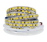 Tesfish Tiras de luz LED 12V, Blanco Natural 4000K 5M Tiras 5054 IP20 120 LEDs/M 600 LEDs en Total Súper Brillante Tiras de Luces para Dormitorio, Decoración de Cocina