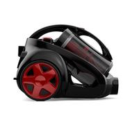 TESLA Aspirador PowerClean Pro sin Bolsillo, con Filtro HEPA Lavable, súper Potente y silencioso, Estabilidad Mejorada, Cable Largo, 800 W, Negro y Rojo