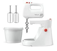 Tesla Batidora de Varillas Eléctrica MX501WRB, 500W, Depósito 3L, 5 Velocidades, Función Turbo: Mezcladora-Batidora-Amasadora, Blanco