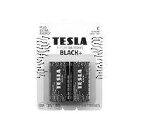 Tesla Batteries Black+ Alkaline - Pilas alcalinas de manganeso sin Mercurio, tamaño C, Paquete de 2 Unidades