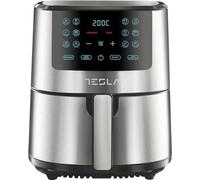 Tesla Freidora de Aire AF501BX, Cocción saludable y Rápida, Capacidad de 5L, Pantalla Táctil Digital, Negro-Inox