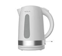 Tesla Hervidor Eléctrico KT200WX, 1850-2200W, Capacidad 1.7L, Protección contra Sobrecalentamiento, Indicador Nivel de Agua, Blanco