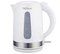 Tesla Hervidor Eléctrico KT200WX, 1850-2200W, Capacidad 1.7L, Protección contra Sobrecalentamiento, Indicador Nivel de Agua, Blanco