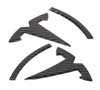 Tesla Model Y Accessories - Juego de 2 calcomanías para Maletero Delantero/Maletero Trasero (patrón de Fibra de Carbono)