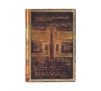 Tesla, Sketch of a Turbine Mini Unlined Softcover Flexi Journal (Embellished Manuscripts Collection)