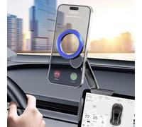 Tesla - Soporte para teléfono MagSafe, soporte magnético universal para teléfono de coche con imán más fuerte para Tesla 3/Y, accesorios de pantalla compatible con todos los iPhone, teléfonos Android