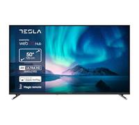 TESLA TV Smart TV 50 Pulgadas Series 6-4K UHD, webOS, HDR10, Dolby Audio, ThinQ AI, AirPlay, Miracast, Game Mode, Grabación USB, 3 HDMI + 2 USB, Negro
