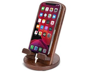 TESLYAR Soporte de Carga para teléfonos de Madera móviles Regalo para Hombres Seres Queridos ya Sea por su Aniversariodía Festivo o Solo como un Presente
